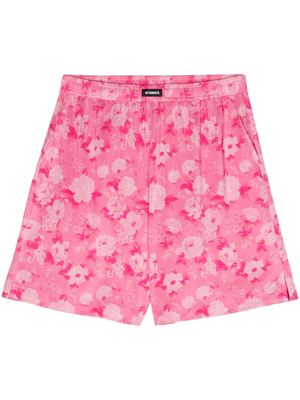 VETEMENTS floral-print shorts - Pink