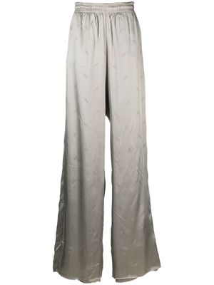 VETEMENTS gradient wide-leg trousers - Grey