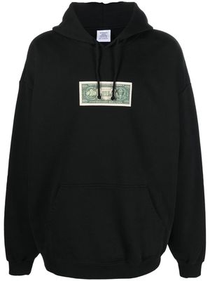 VETEMENTS graphic print hoodie - Black