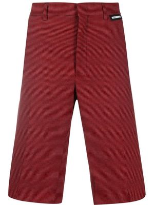 VETEMENTS houndstooth tailored shorts