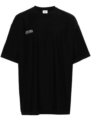 VETEMENTS Inside-Out cotton T-shirt - Black