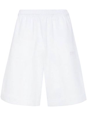 VETEMENTS logo-embroidered track shorts - White