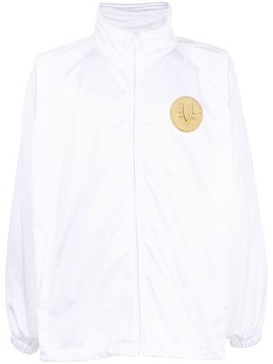 VETEMENTS logo-patch sport jacket - White
