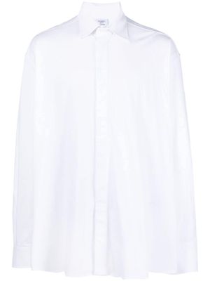 VETEMENTS logo-print oversize shirt - White