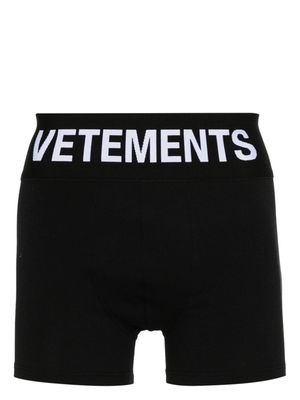VETEMENTS logo-waistband boxers - Black