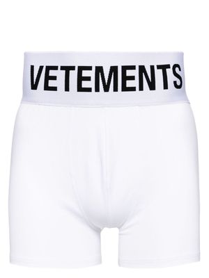 VETEMENTS logo-waistband boxers - White