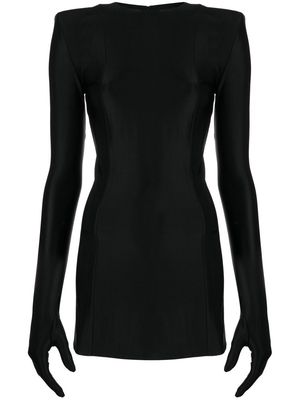 VETEMENTS long-sleeve minidress - Black