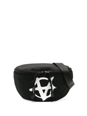 VETEMENTS motif-print belt bag - Black