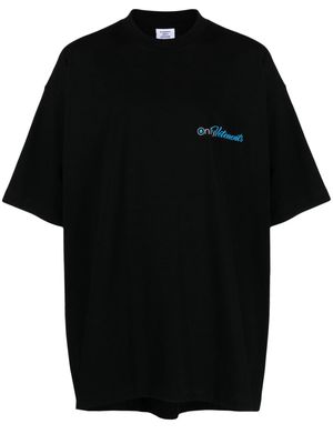 VETEMENTS Only Vetements cotton T-shirt - Black