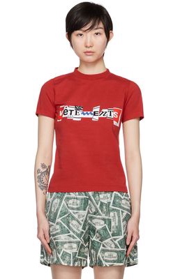 VETEMENTS Red Graphic T-shirt
