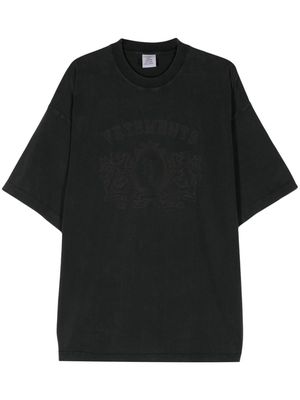 VETEMENTS Royal cotton T-shirt - Black