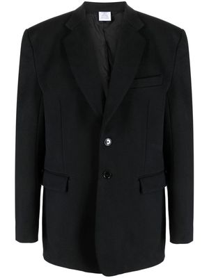 VETEMENTS single-breasted tailored blazer - Black