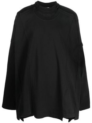 VETEMENTS trompe l'oeil cotton sweatshirt - Black