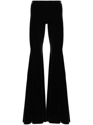 VETEMENTS velour flared trousers - Black