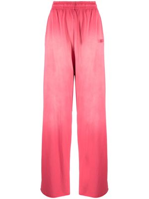 VETEMENTS washed wide-leg track pants - Pink