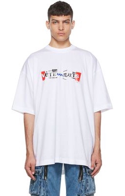 VETEMENTS White Mixed T-Shirt