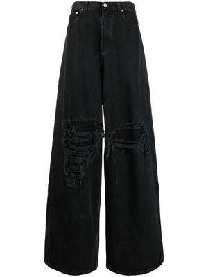 VETEMENTS wide-leg denim jeans - Black