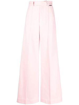 VETEMENTS wide-leg tailored trousers - Pink