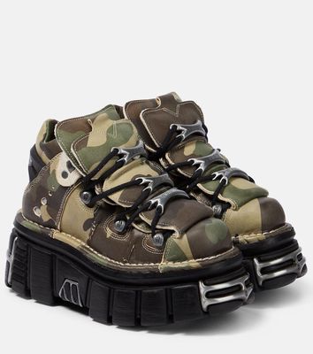Vetements x New Rock camouflage platform sneakers