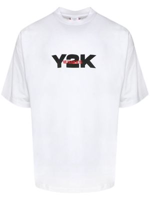 VETEMENTS Y2K-print cotton T-shirt - White