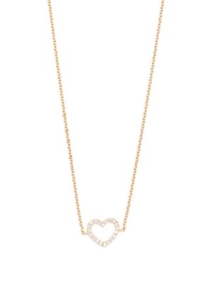 VEYNOU 14kt yellow gold diamond heart necklace