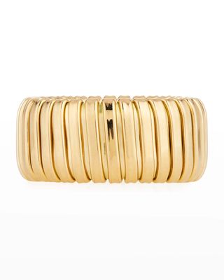 Via Bagutta 18k Gold Band Ring, Size 8