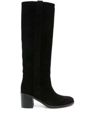 Via Roma 15 70mm suede boots - Black