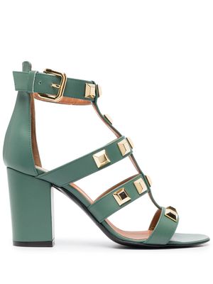 Via Roma 15 90mm stud-embellished sandals - Green