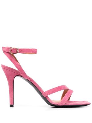 Via Roma 15 buckle ankle-strap detail sandals - Pink