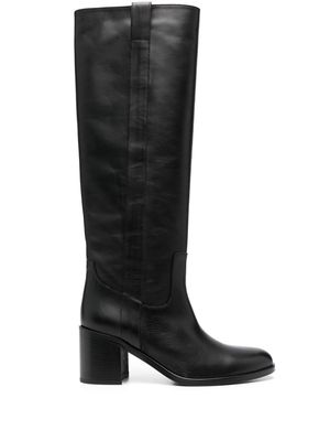 Via Roma 15 Venice 70mm leather boots - Black