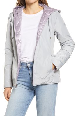 Via Spiga Reversible Hooded Puffer Jacket in Lilac