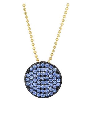 Vibrant Affair 14K Gold & Sapphire Ball Chain Necklace