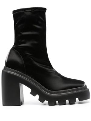 Vic Matie 100mm ankle leather boots - Black