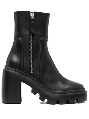 Vic Matie 120mm leather platform boots - Black