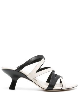 Vic Matie 60mm leather mules - White