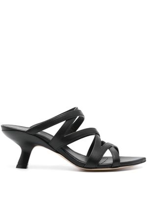 Vic Matie 65mm leather mules - Black