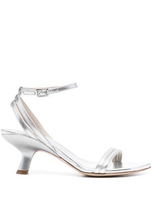 Vic Matie 65mm leather sandals - Silver