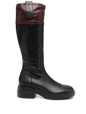 Vic Matie chunky-soled knee-high boots - Black