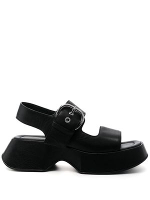 Vic Matie flatform leather sandals - Black
