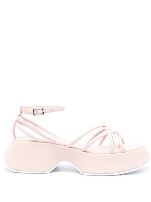 Vic Matie flatform leather sandals - Pink