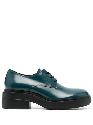 Vic Matie lace-up leather Derby shoes - Green