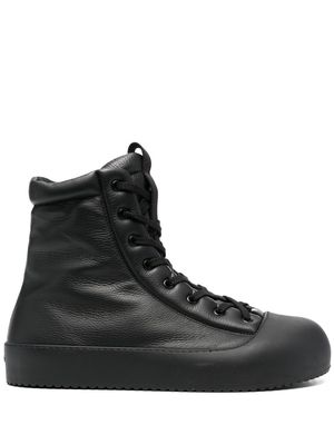 Vic Matie leather high-top sneakers - Black