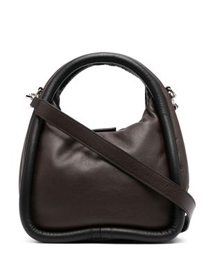 Vic Matie Lilibeth maxi-piping tote bag - Brown