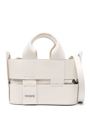 Vic Matie logo-lettering tote bag - White