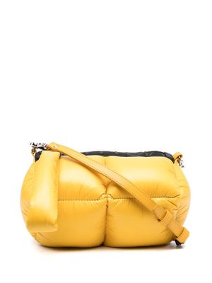 Vic Matie padded-design shoulder bag - Yellow