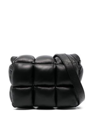 Vic Matie Samira padded leather crossbody bag - Black