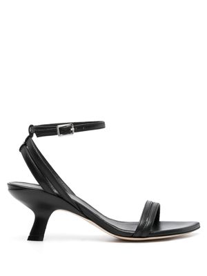 Vic Matie sculpted-heel leather sandals - Black