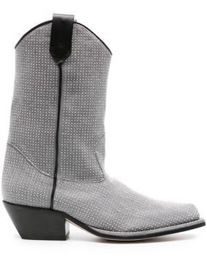 Vic Matie stud-embellished ankle boots - Grey