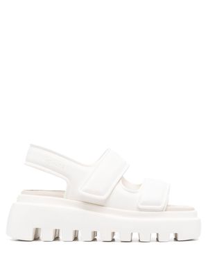 Vic Matie touch-strap leather sandals - White