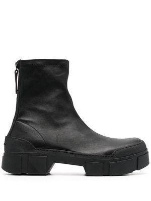 Vic Matie zippered leather ankle boots - Black